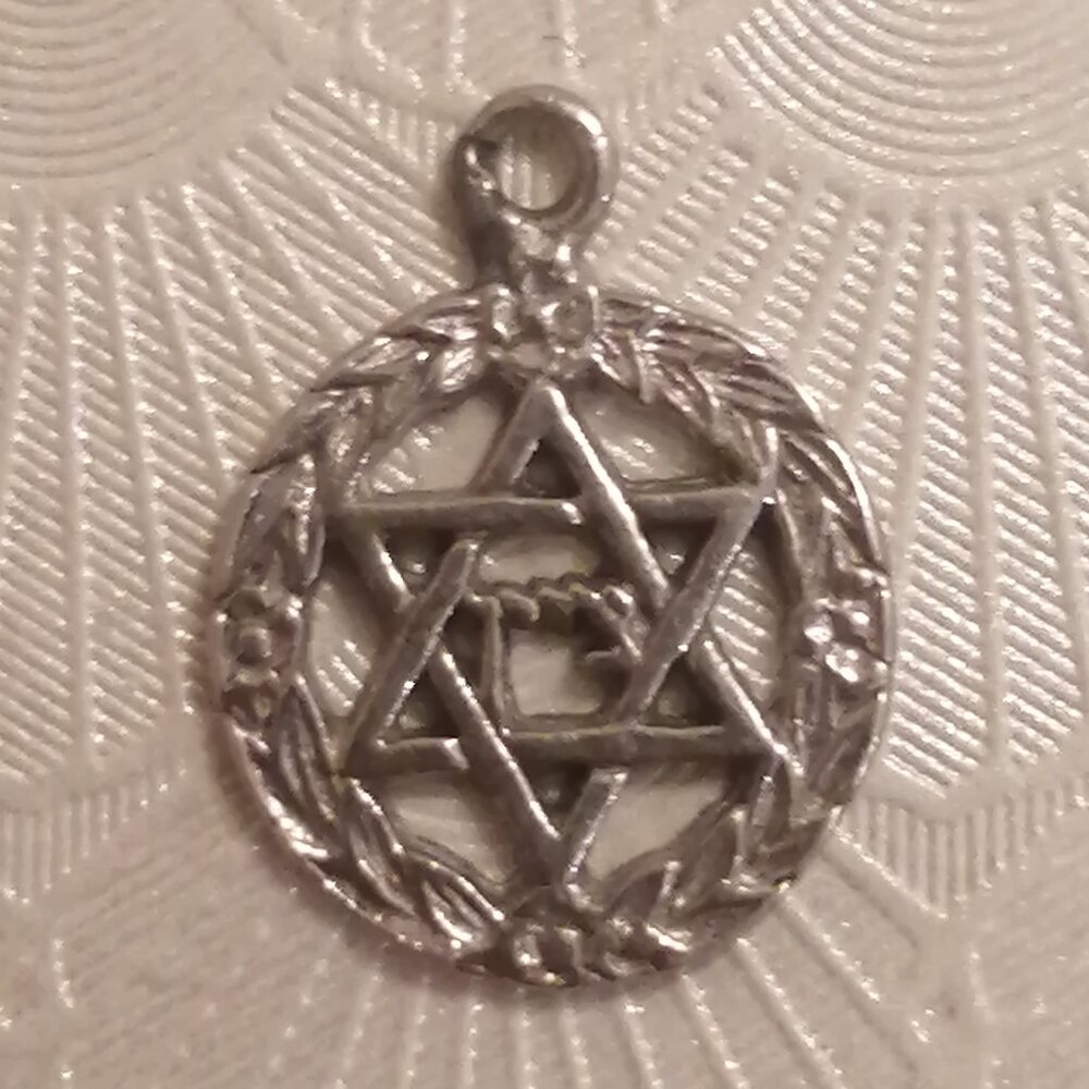 Vintage Sterling Silver Star of David (Magen David) Charm/Pendant
